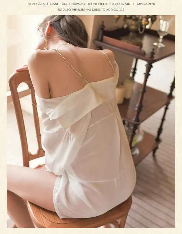 Finley Shirt Style Sheer Lingerie