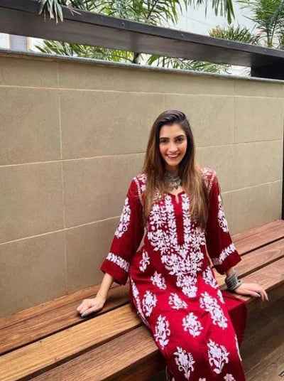 Indian Lawn Embroidered Kurti