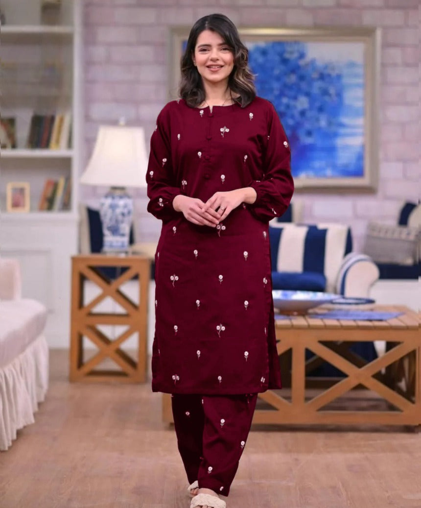 2 piece embroidery