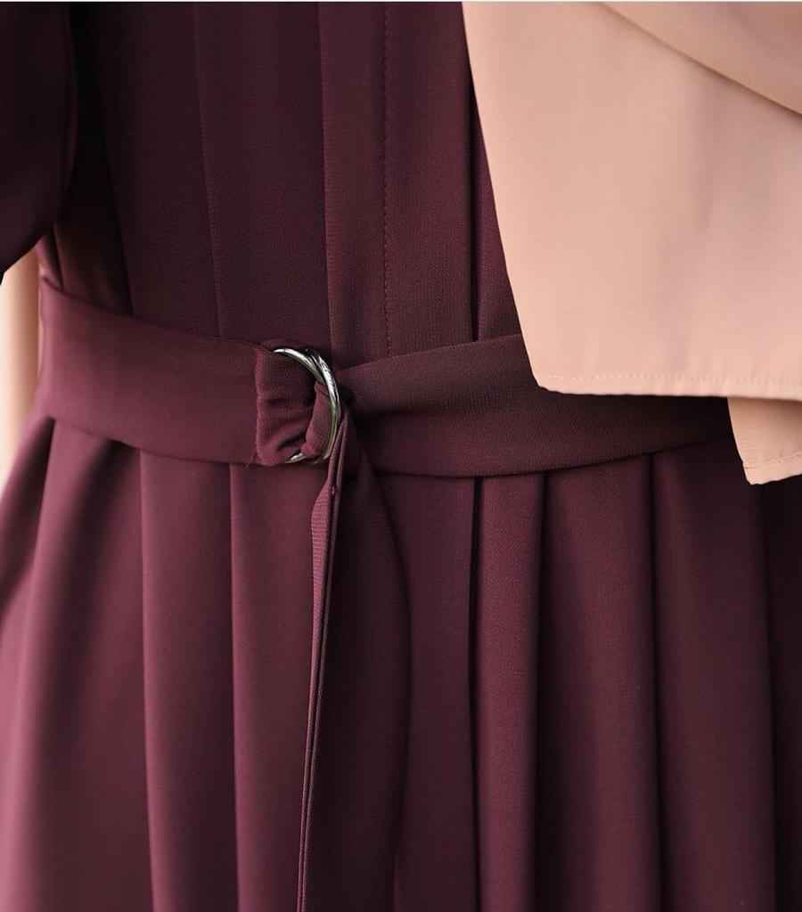 Mehrab Abaya With stylish Belt and Stroller