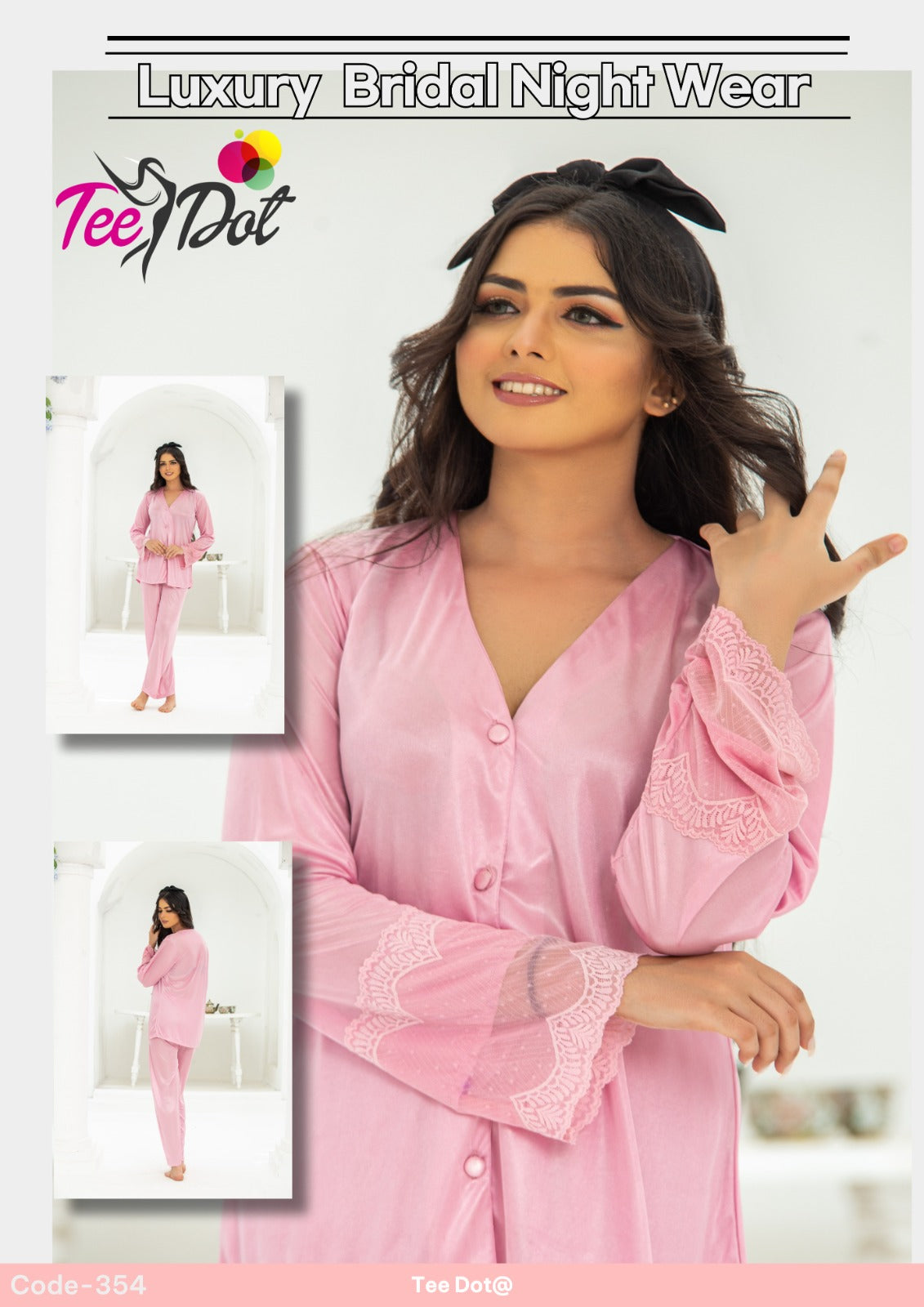 Midnight Ease Lounge Set – Buttoned Top & Trousers | style 354 - Aabirah Boutique