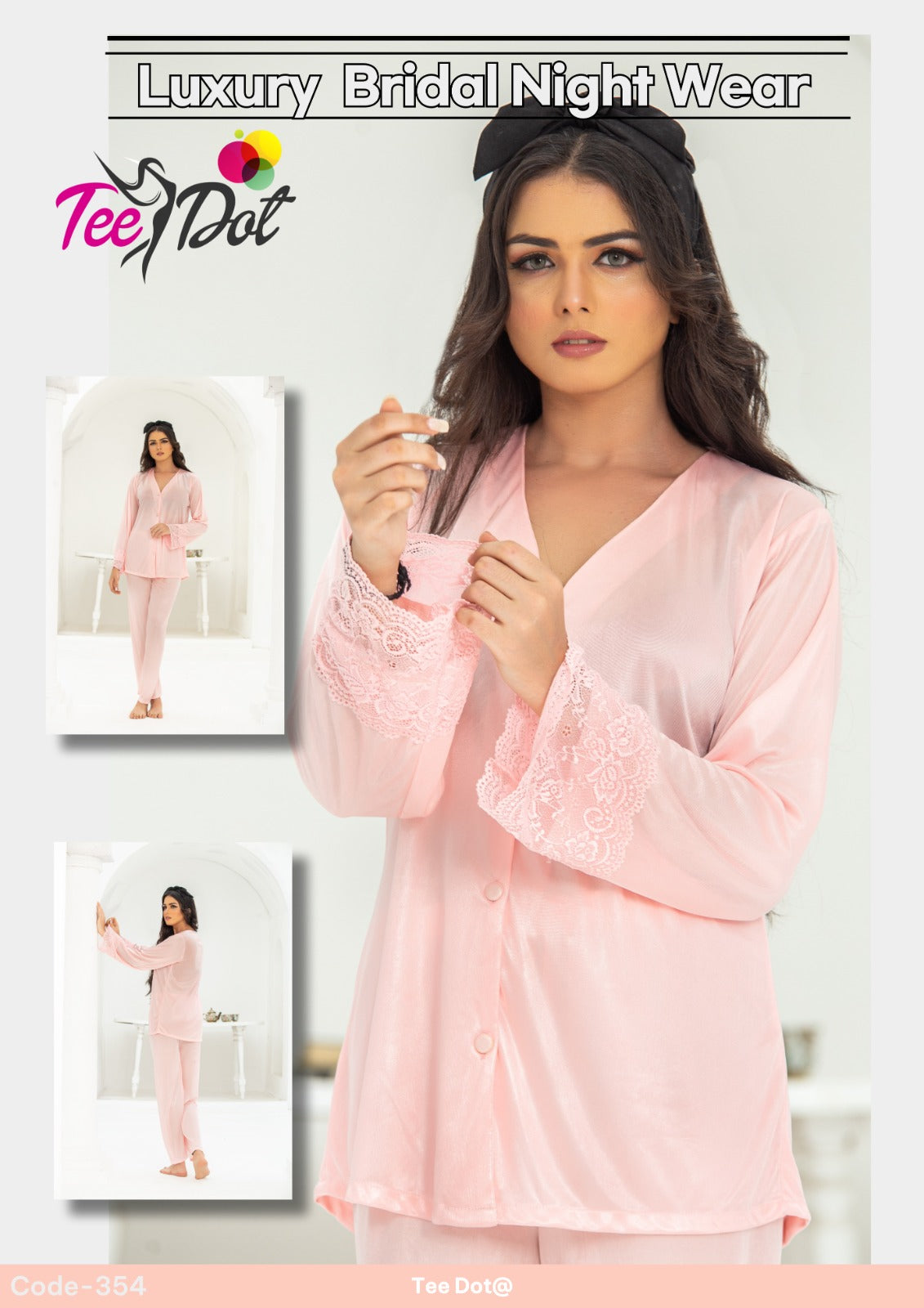 Midnight Ease Lounge Set – Buttoned Top & Trousers | style 354 - Aabirah Boutique
