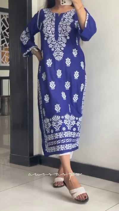 Indian Lawn Embroidered Kurti