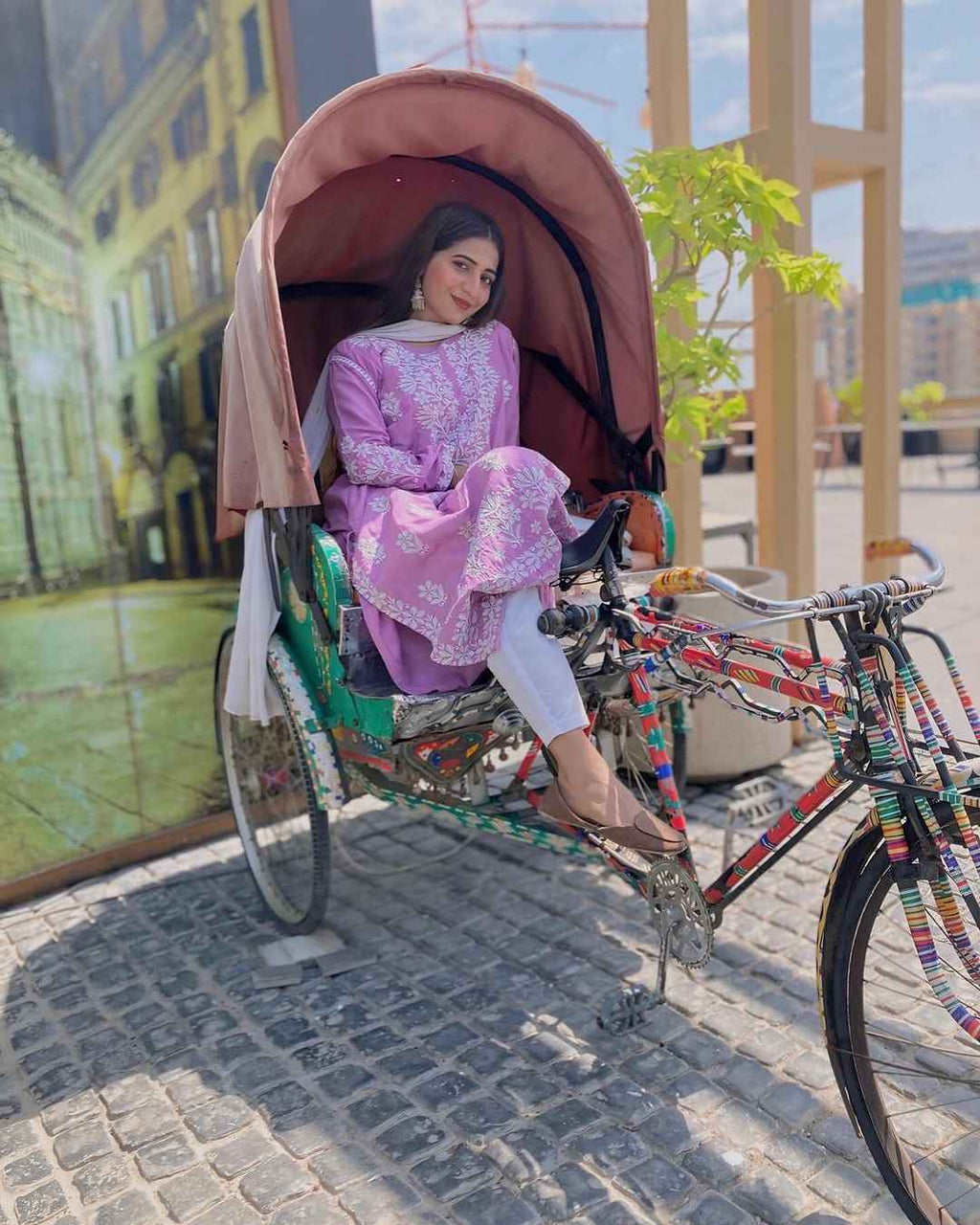 Indian Lawn Embroidered Kurti