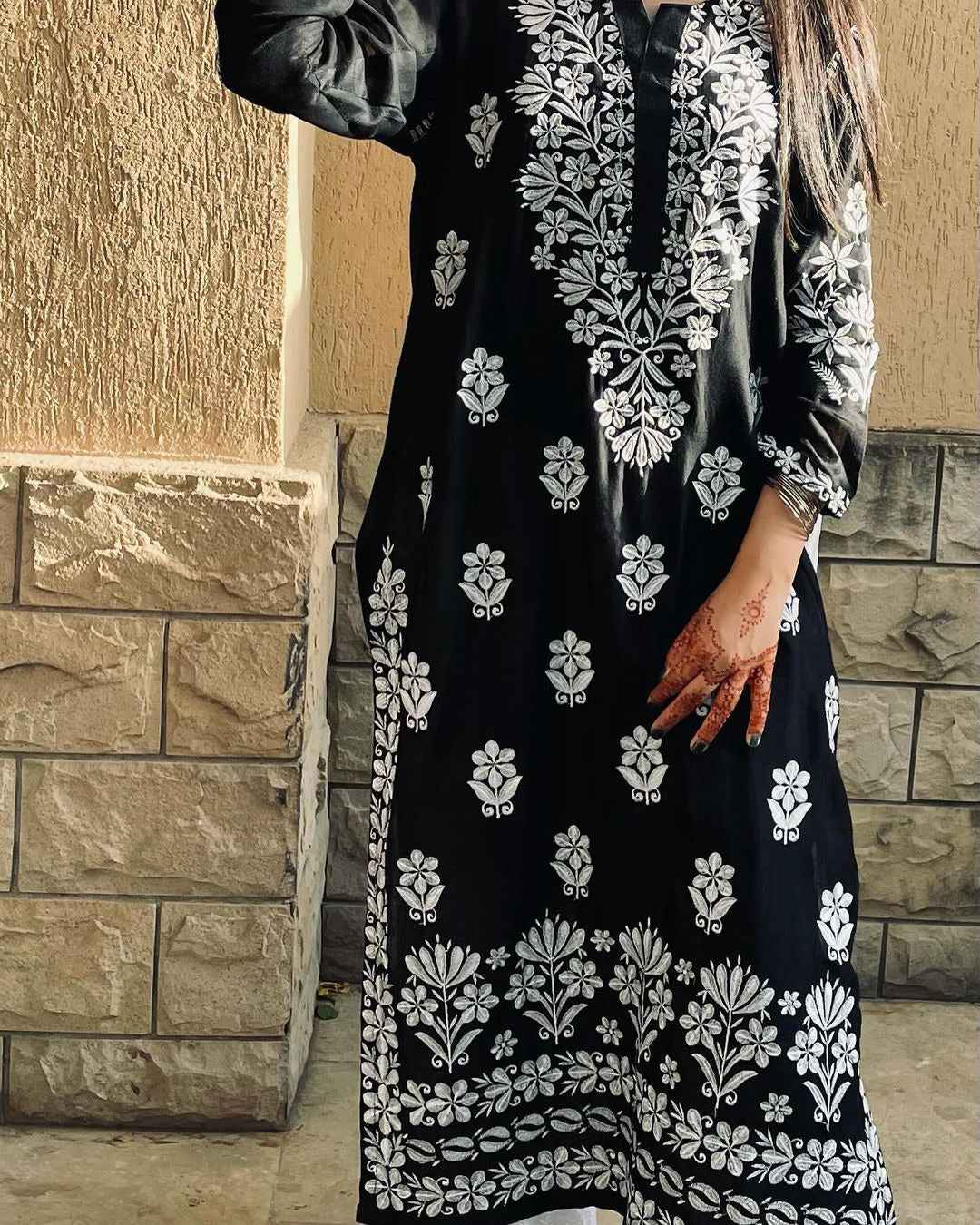 Indian Lawn Embroidered Kurti
