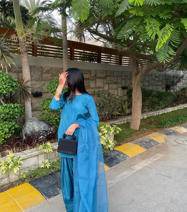 Trending Farshi Shalwar Set | 3pcs Suit Stitched by Aabirah Boutique - Aabirah Boutique