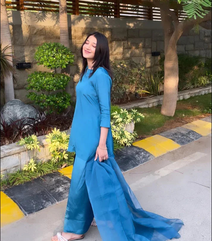Trending Farshi Shalwar Set | 3pcs Suit Stitched by Aabirah Boutique - Aabirah Boutique